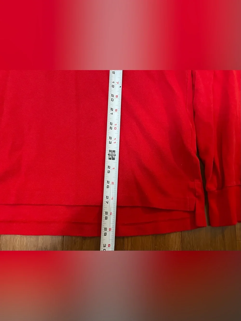 Ralph Lauren Men’s Bright Red Long Sleeve Polo